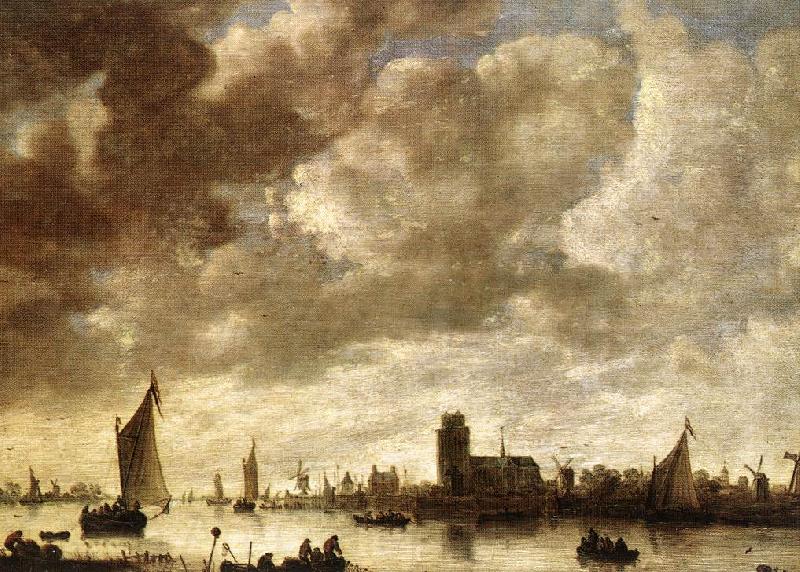 GOYEN, Jan van View of the Merwede before Dordrecht sdg Norge oil painting art